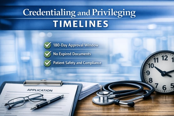 Credentialing and Priv Timelines
